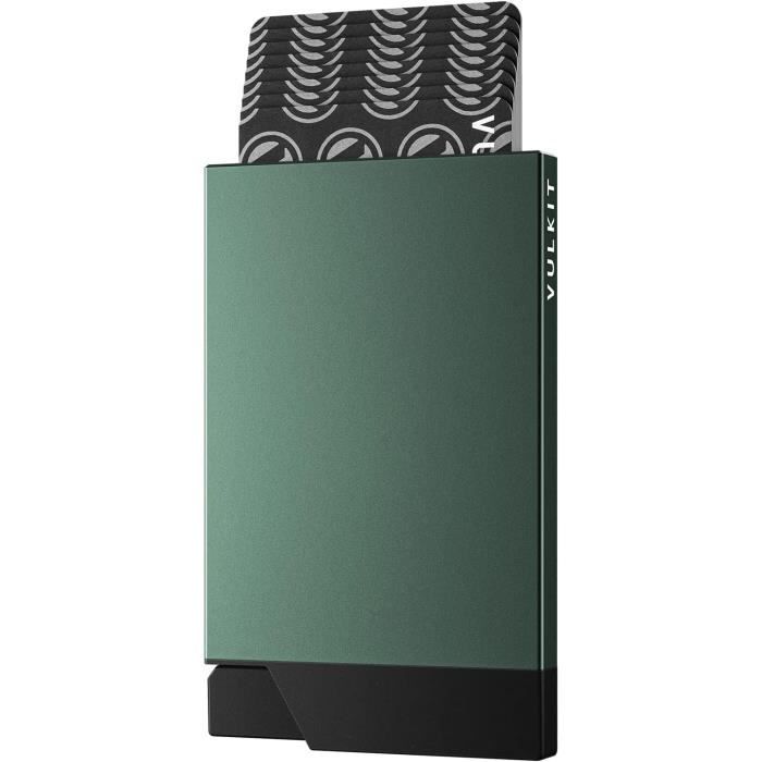 Porte-cartes En Métal RFID – 6 Compartiments – Protection Anti-scan – Design élégant Noir – Idéal Voyage, Quotidien