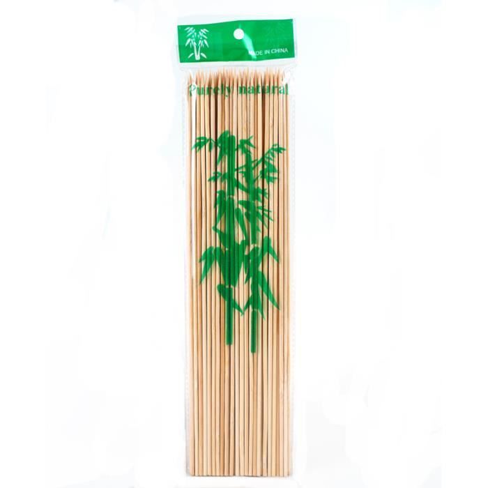 250 Brochettes Bambou Naturel 9 Cm – Bâtonnets BBQ, Apéro, Fruits, Fondue & Cocktails Écologiques