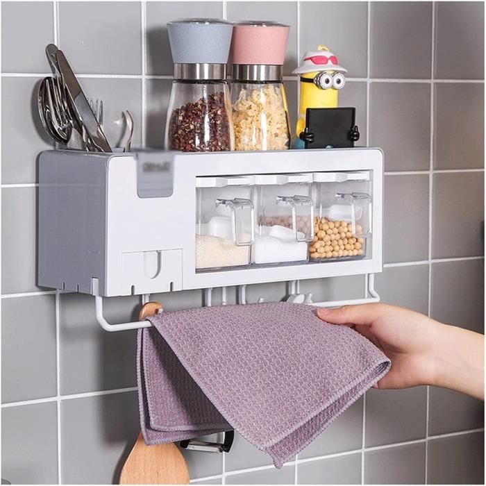 Étagère Industrielle à 2 Niveaux En Métal Pour Salle De Bain, 50,8