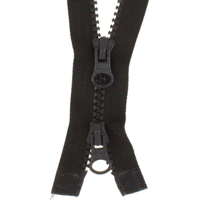 Fermeture Éclair Séparable YaHoGa - 90 Cm #5 Double Curseur Plastique - Lot De 2 - Pour Vêtements