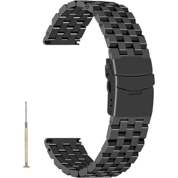 Bracelet Montre Extensible Acier Inoxydable 18mm - Unisexe Vintage - Neuf Sans étiquette