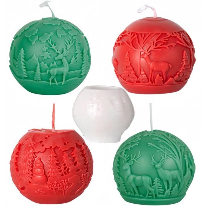 Cestony Moules En Silicone 3D Mignons Animaux De Noël Cerf/élan, Pour Bricolage, Gâteau, Fondant, Biscuits