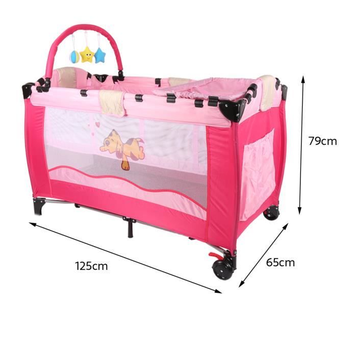 Rouge Lit Bebe Parapluie Plan A Langer Laizere Cdiscount Puericulture Eveil Bebe