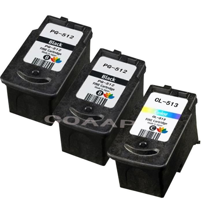 3 Pcs Pg 512 Cl 513 Pg512 Cartouche D Encre Rechargeable Pour Canon Pixma Ip2700 Mp240 Mp250 Mp260 Mp270 Mp280 Mp480 Mx350 Cdiscount Informatique