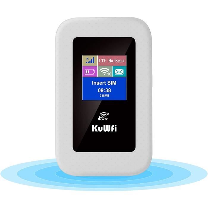 LIWI-Routeur Mobile 4G LTE WiFi, Modem 4G 150Mbps, clé 4g avec Fente pour  Carte SIM, Batterie Rechargeable 2100 mAh, écran Cou[65] - Cdiscount  Informatique