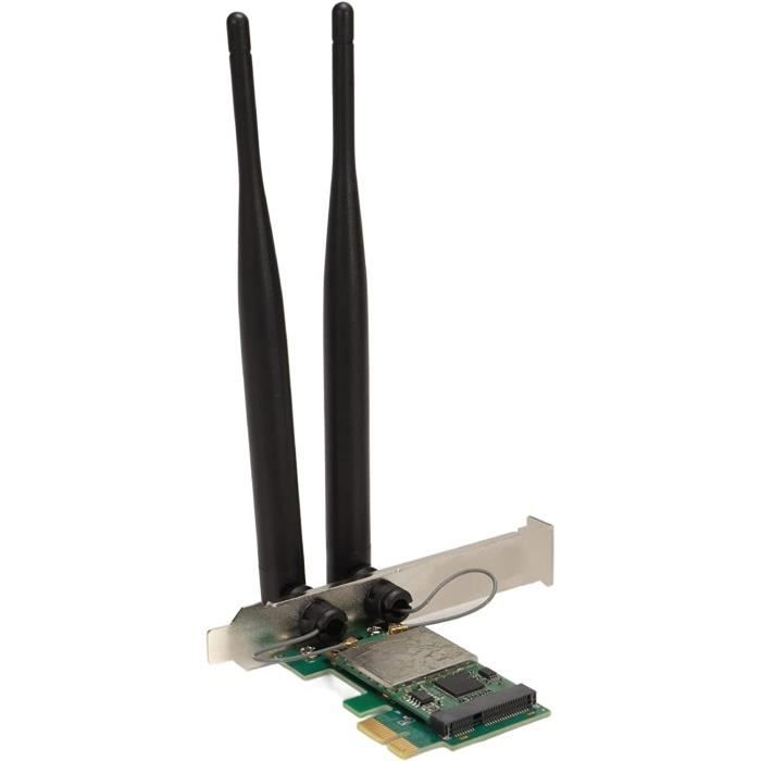 GLOTRENDS WA02 Adaptateur Bluetooth Mini PCIe vers PCIe X1 WiFi pour