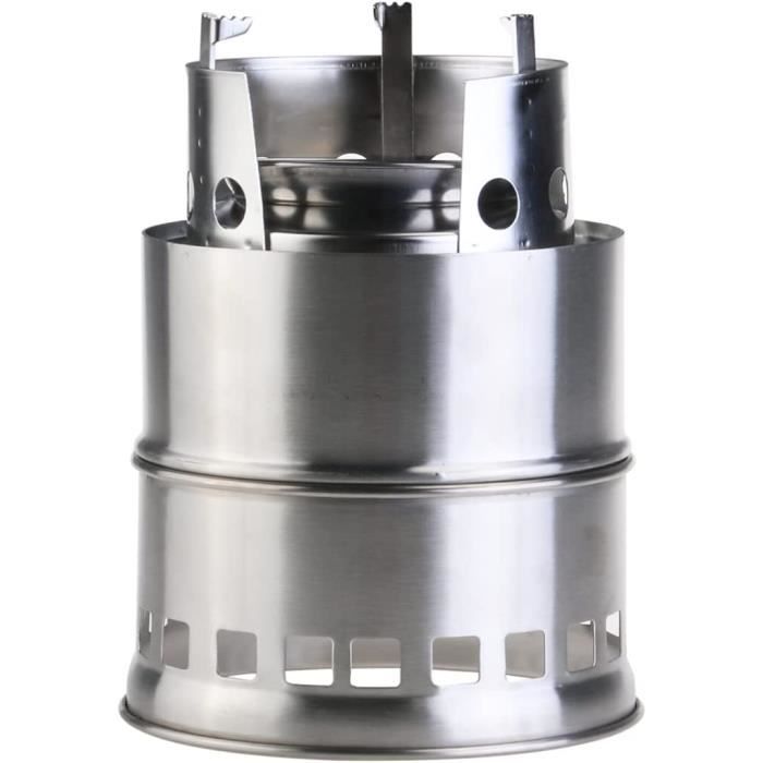 Réchaud De Camping Portable Grand Réchaud à Barbecue Pliable Intégré En