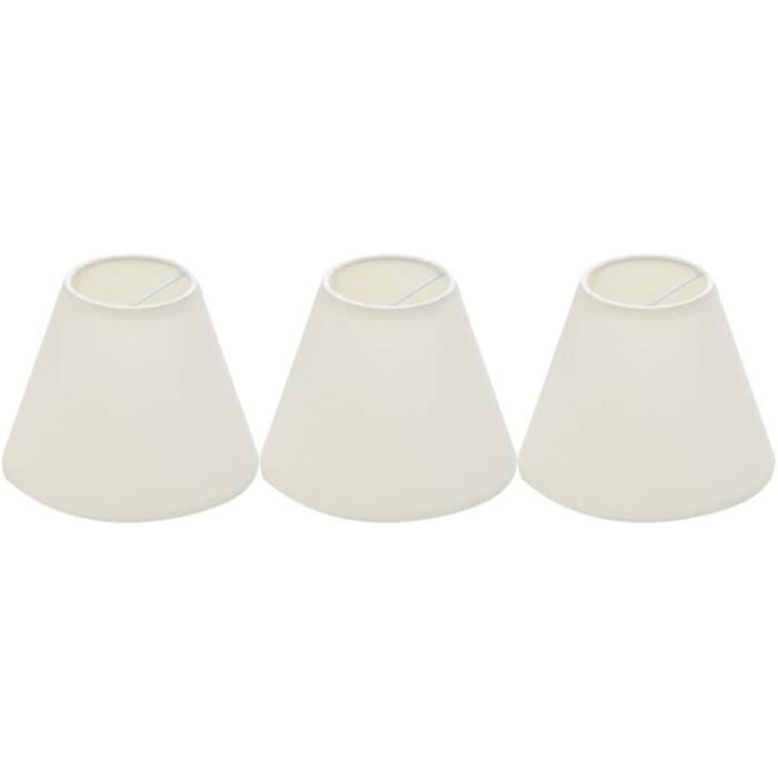 Abat-jour En Lin Blanc Avec Structure Bois Et Fer Pour Lampe Chambre