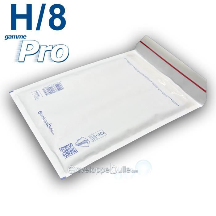 50 Enveloppes a Bulles blanche PRO H//8 270 x 360 mm dimensions int/érieur type H8 enveloppe matelass/é blanc 290 x 390 50 mm ext/érieur pochette protection dexp/édition envoi objet A4 livre catalogue
