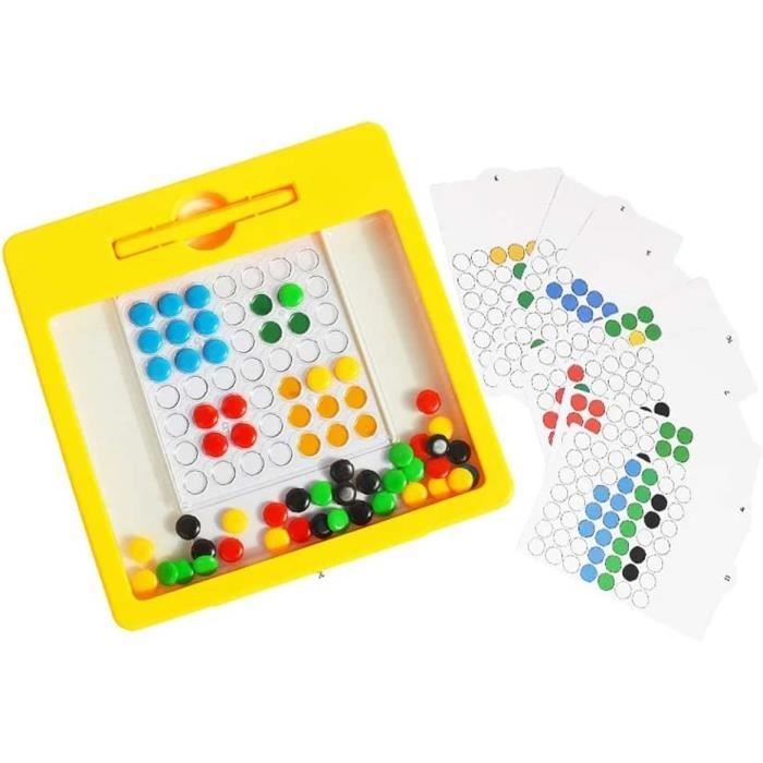Tablette Dessin Magnétique Enfant Rouge - Jeu Éducatif Voiture Voyage - Idéal Pour Occuper Les Enfants En Déplacement