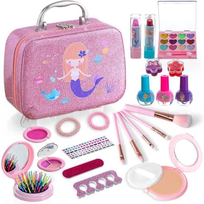 GUHAOOL Maquillage Enfant Jouet Filles, 36 Pcs Kit de Maquillage Enfant  Fille, Valise Beauté pour Enfant, Jouet de Maquillage Lavable et Non  Toxique Cadeau de Noël Anniversaire Fille 5 6 7 8