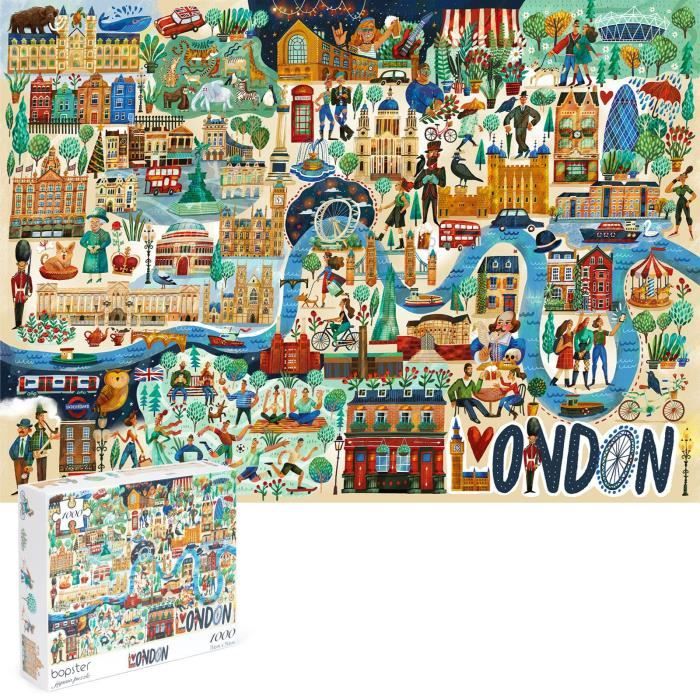 Puzzle En Bord De Mer De 1000 Pièces-Avec Affiche Et Feuille De