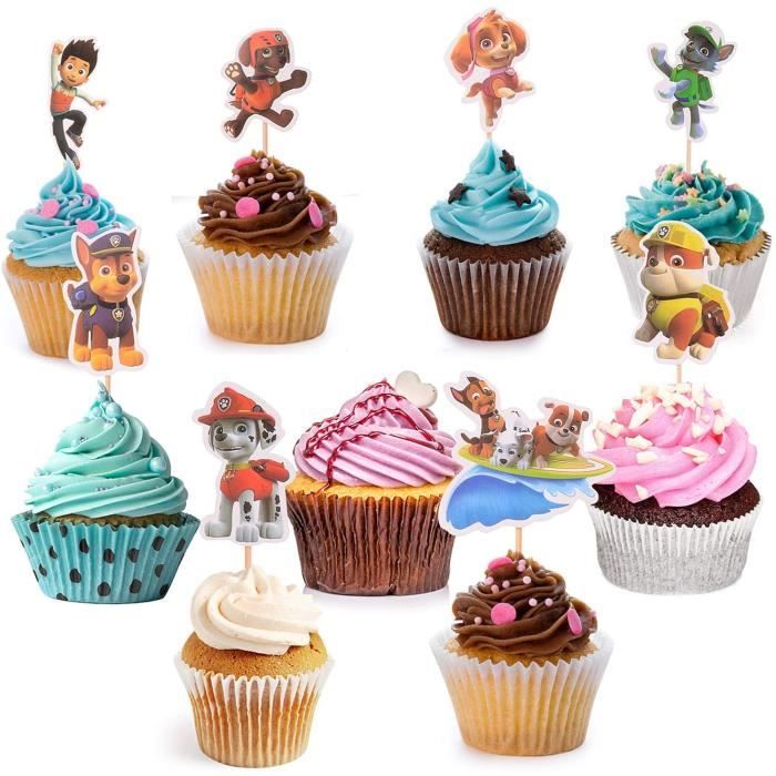Lot De 24 Décorations Pour Cupcakes - Toppers Mignons Pour Gâteaux, Anniversaire, Desserts - SSKHE