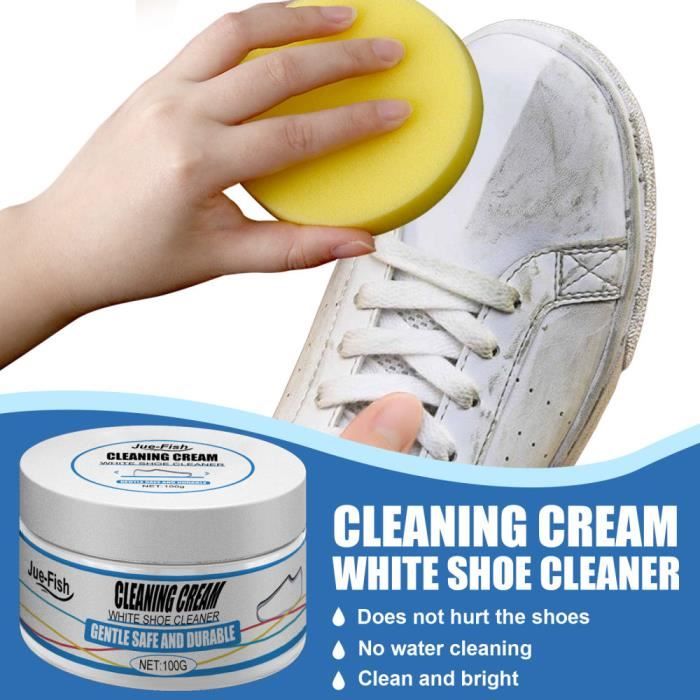 Crème nettoyante pour chaussures blanches Chaussures de sport jetables en toile pour enlever les taches