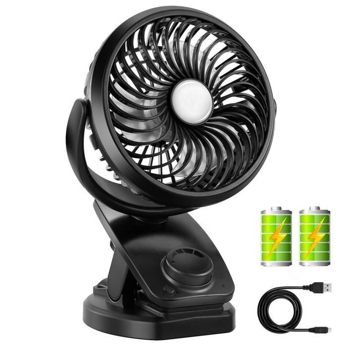 Vert foncé 3 vitesses Facile à transporter NEUFLY Mini ventilateur USB de table avec batterie rechargeable USB Silencieux 