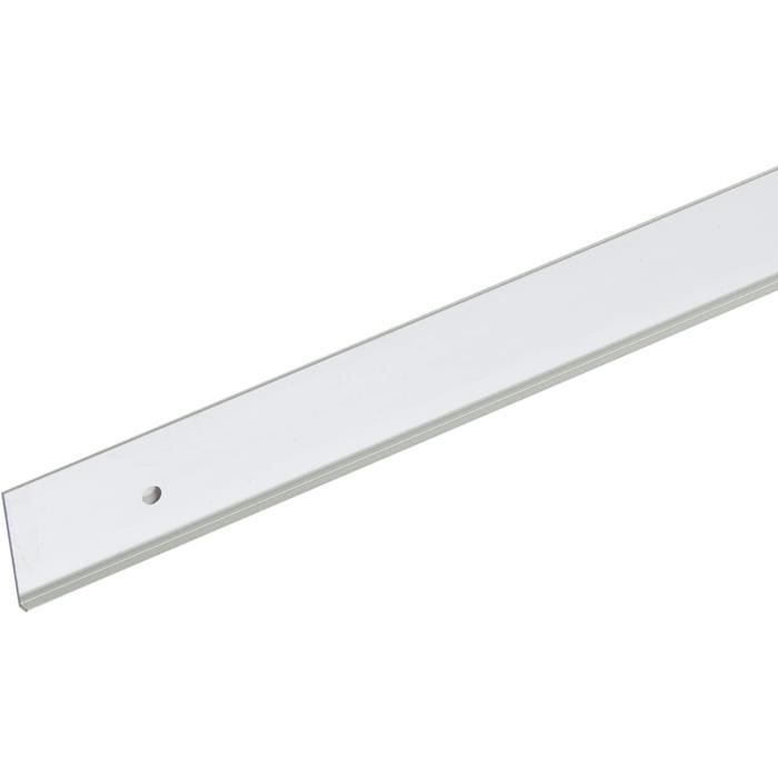 Barre D extrémité Aluminium Plan Travail Trous Hauteur : 28 Mm Longueur 06 Argent