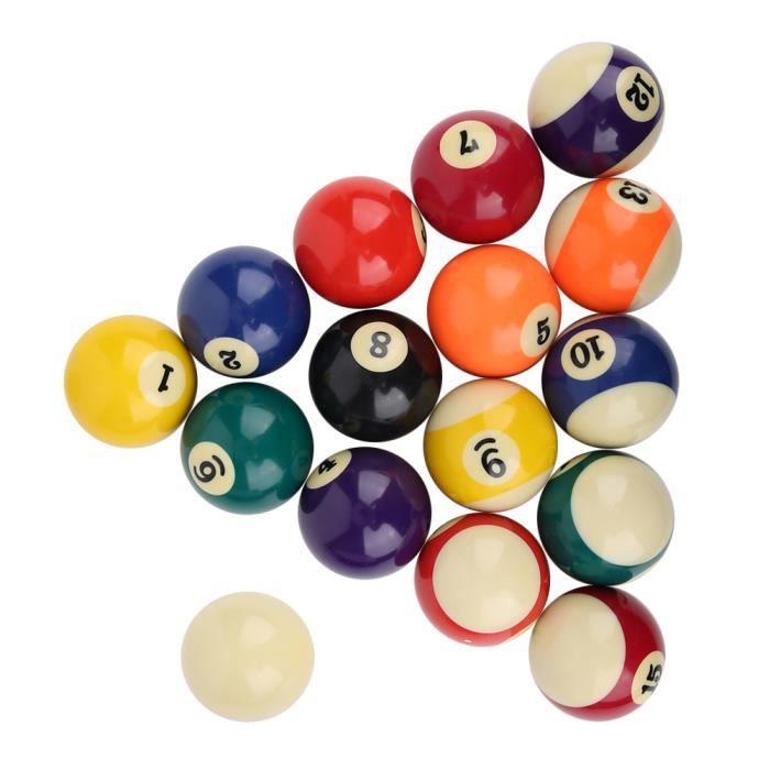 Jeu De Boules De Billard En Résine OMABETA - Ensemble De 16 Pièces De 5