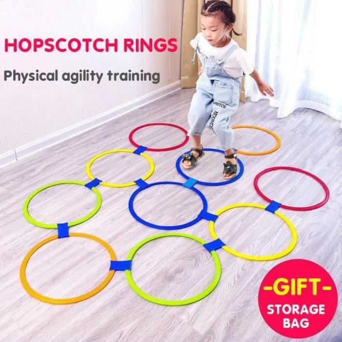 Lot De 10 Cerceaux D'exercice Pour Enfants - Jeu De Marelle Et Motricité, Diamètre 47 Cm