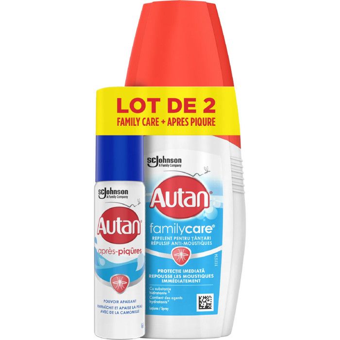 Autan Clean Autan Lot De 2 Family Care + Apres Piqure - Cdiscount Au quotidien