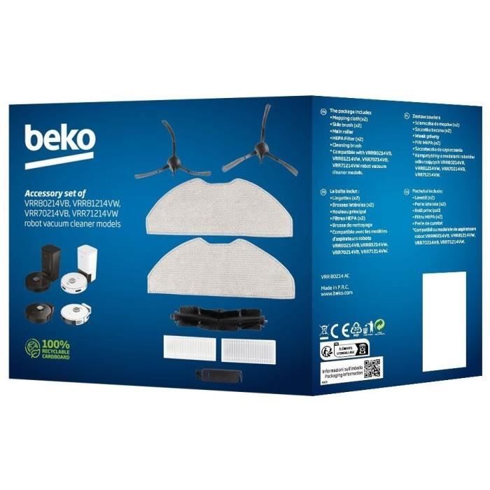 Kit d'accessoires pour aspirateur robot - BEKO - VRR80214AC Robostark