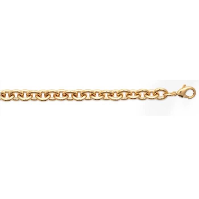 Bracelet Grain De Café 20 Cm – Plaqué Or 18 Carats, Mixte, Bijouxia
