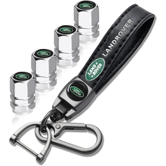 Porte-clés Avec 4 Bouchons De Valve Pour Pneus - Compatible Land Rover, Range Rover, Land Cruiser - Noir