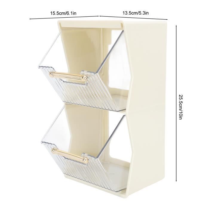THYGIFTREE Organiseur 3 Niveaux En Bois Massif Pour Sachets De Thé Et Café