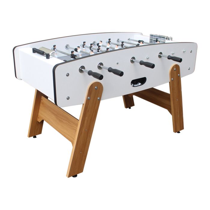 BRESIL - Babyfoot blanc avec barres télescopiques