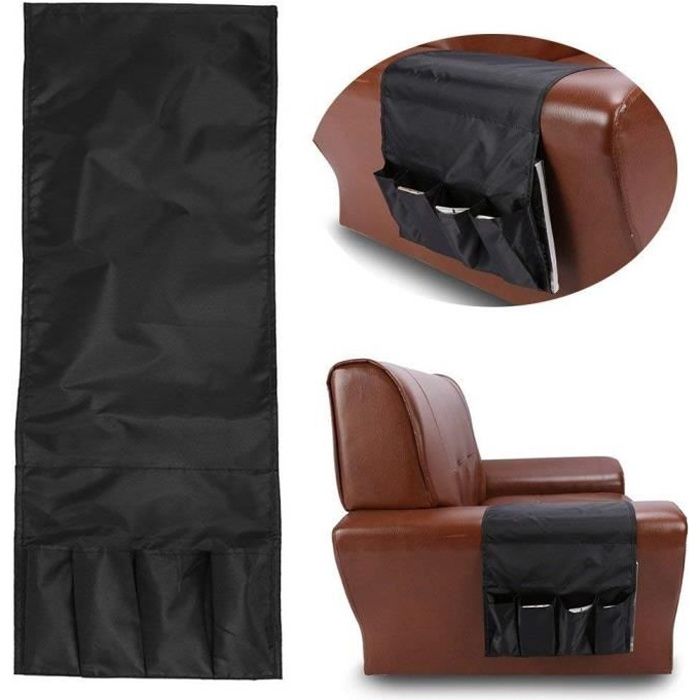 etc. Livre Magazines Canap/é Chaise Organiseur Sac de Rangement pour Accoudoir de Fauteuil//Sofa avec 4 Poches Canap/é Pochette de Rangement pour T/él/éphone T/él/écommande