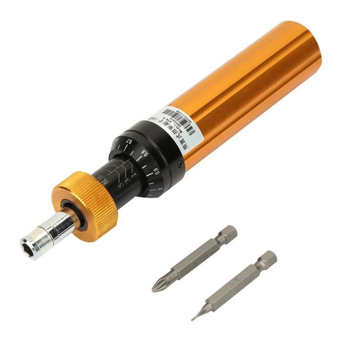 Tournevis à torsion préréglé, interface 1/4", 1-6 Nm, tournevis à