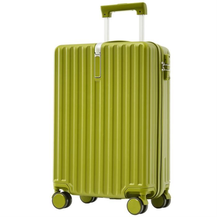 Valise Rigide ABS à Roulettes 4 Doubles - Grand Format 75cm, Couleur Or Rose - Avec Serrure à Combinaison, Poignées Silicone, Compartiments Intelligents