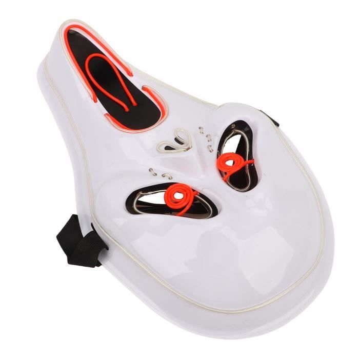 Masque Crâne Lumineux 3 Modes Déguisement Horreur Réglable LIBRNTY Halloween Masques,Masque Purge,3 Modes De Décorations Halloween Clignotantes Masque Effrayant