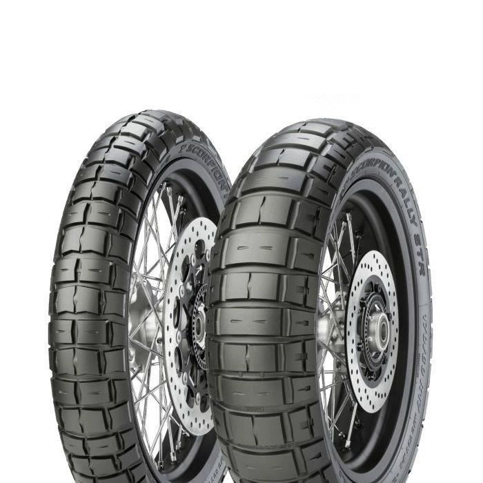 PIRELLI 100/90 - 19 M/C 57V SCORPION RALLY STR - Pneu Moto Enduro Été