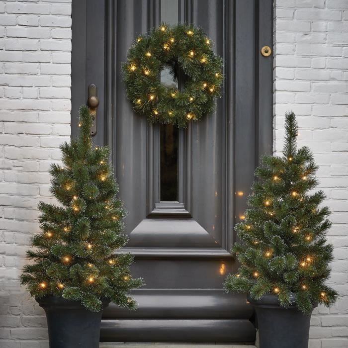 Decoris Lot de 2 b/âtons de Neige Blanc