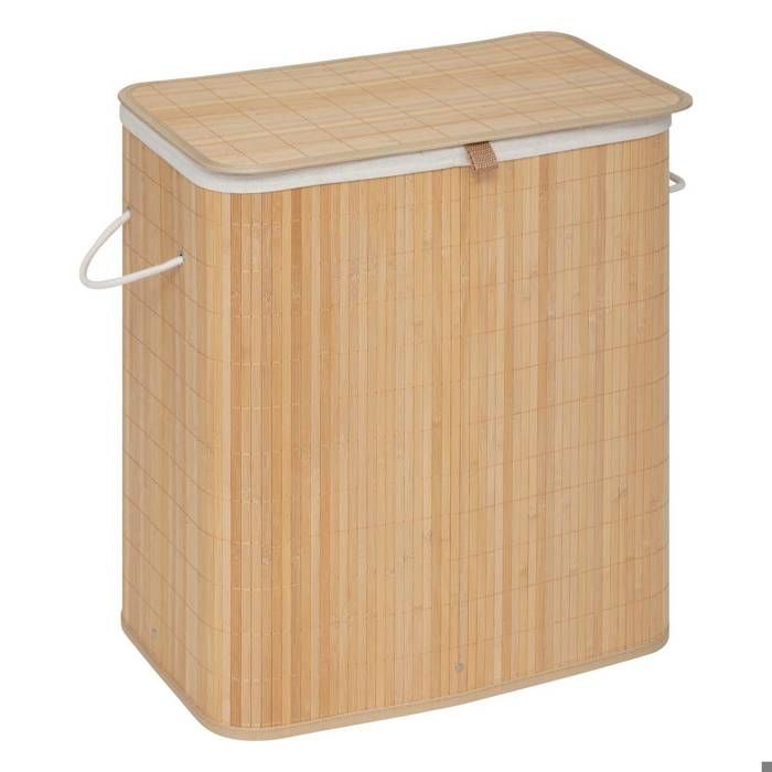Panier à linge 100L double bambou - 5 five simply smart