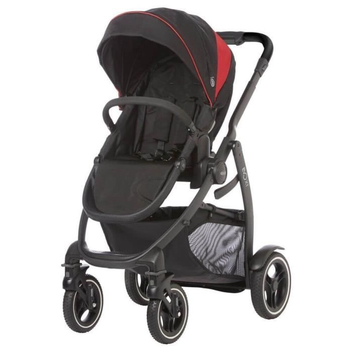 GRACO Poussette Graco Evo XT Noire et Rouge Cdiscount Puericulture Eveil bebe