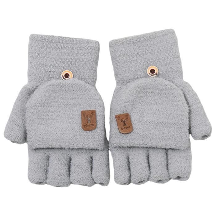 Femmes Hommes Souple Demi Doigt Tricot Gants Hiver Chaud Élastique Mitaines Femmes Hommes Souple Demi Doigt Tricot Gants Hiver Chaud Élastique Mitaines