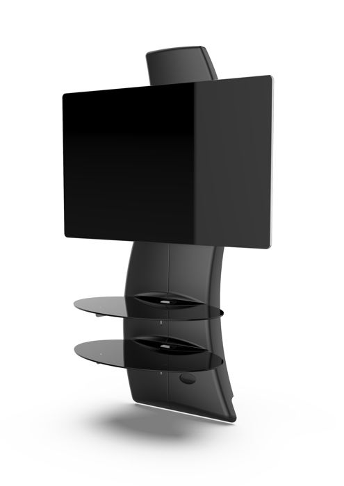Meliconi - Meuble TV avec support intégré - GHOST DESIGN 2000 Noir - TV de 32\