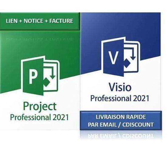 SUPER Pack Microsoft Project 2021 Pro + Visio 2021 Pro à télécharger