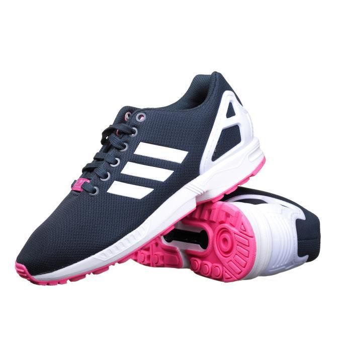 zx flux noir rose