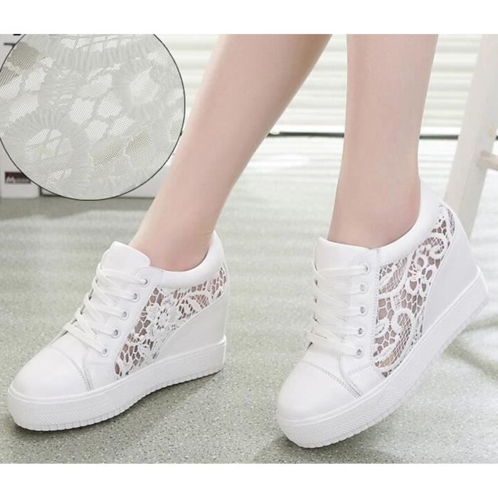 basket semelle blanche