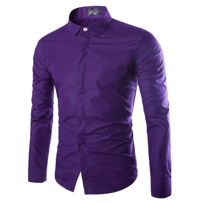 chemise mauve