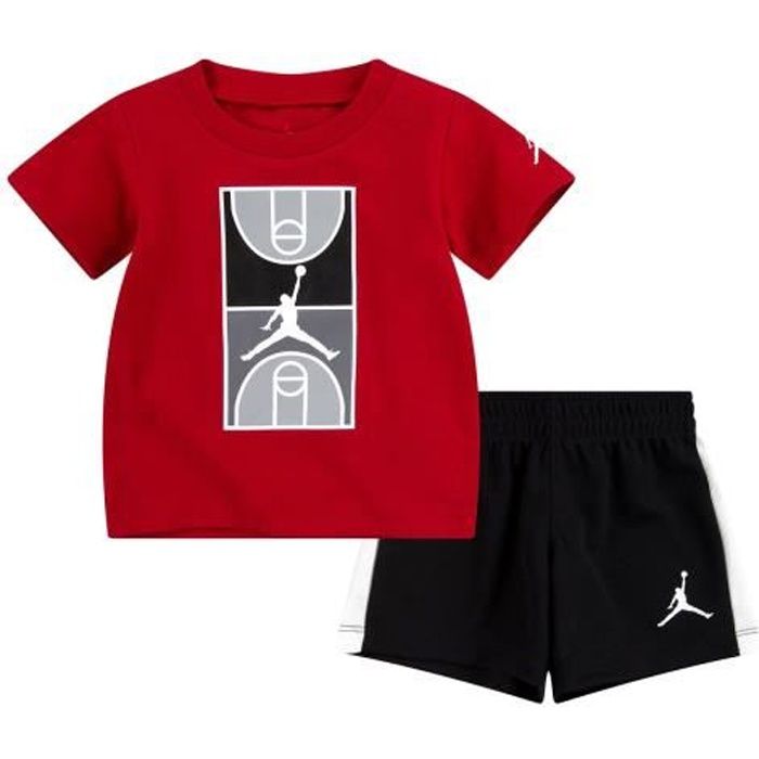 ENSEMBLE SHORT T-SHIRT NIKE AIR JORDAN - BEBE ENFANT Rouge - Cdiscount  Prêt-à-Porter