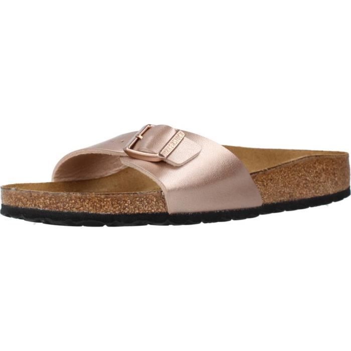 Sandale - nu-pieds BIRKENSTOCK 137311 Rose - Femme - Talon compensé 2cm