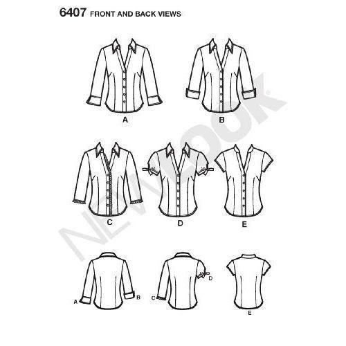 New Look NL6407 Patron de Couture Chemise 22 x 15 cm Cdiscount