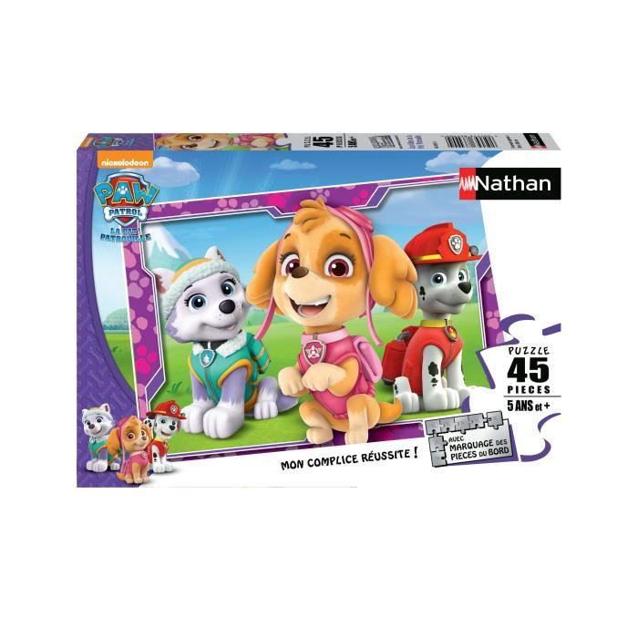Nathan-PAW PATROL CORE-Puzzle 45 pièces - Les filles de la Pat'Patrouille-4005556865338-A partir de 