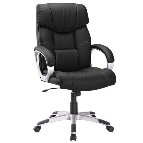 Fauteuil De Bureau Direction Inclinable Avec Repose-pieds - Hauteur 74cm, Cuir PU, Supporte 200kg - Confort Ergonomique Pour Bureau, Gaming, Détente