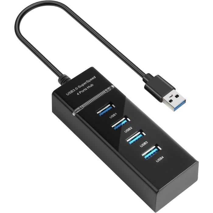 Hub Usb 3.0, Data Hub Usb 4 Ports, Multi Prise Rallonge Usb 3.0 Pour ...