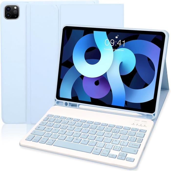 Clavier étui Sans Fil Pour Tablette DOOGEE Tab G6 11 Pouces – AZERTY, Détachable, En PU Vert – Avec Housse De Protection Et Batterie Intégrée