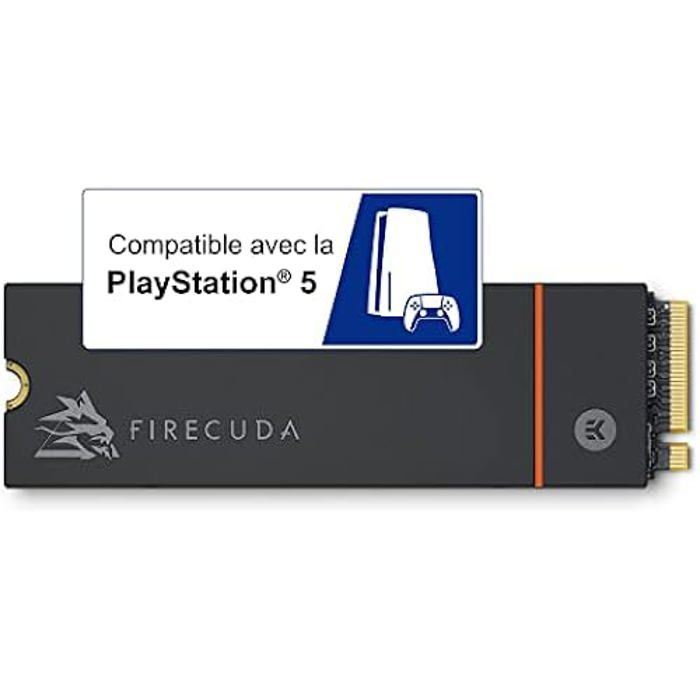 Seagate FireCuda 530 2 To SSD interne M2 PCIe 4e génération 4 NVMe 14 7 300 Mo/s NAND TLC 3D 2 550 TBW dissipateur de